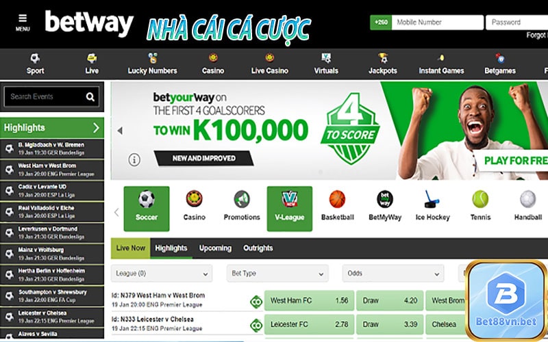 Betway nhà cái trực tuyến